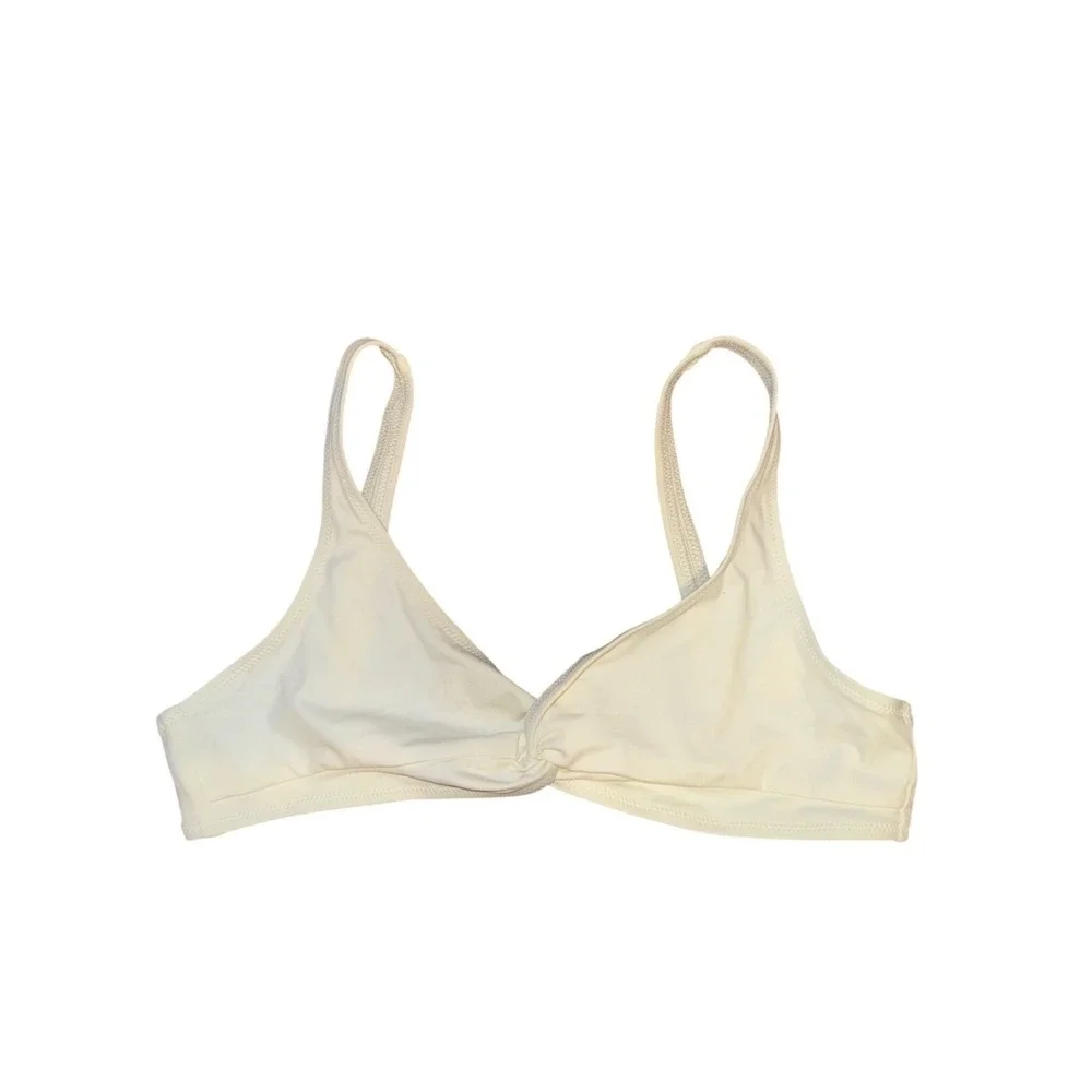 Solid & Striped The Jane Bikini‎ Top-Cream NudeSize Medium
